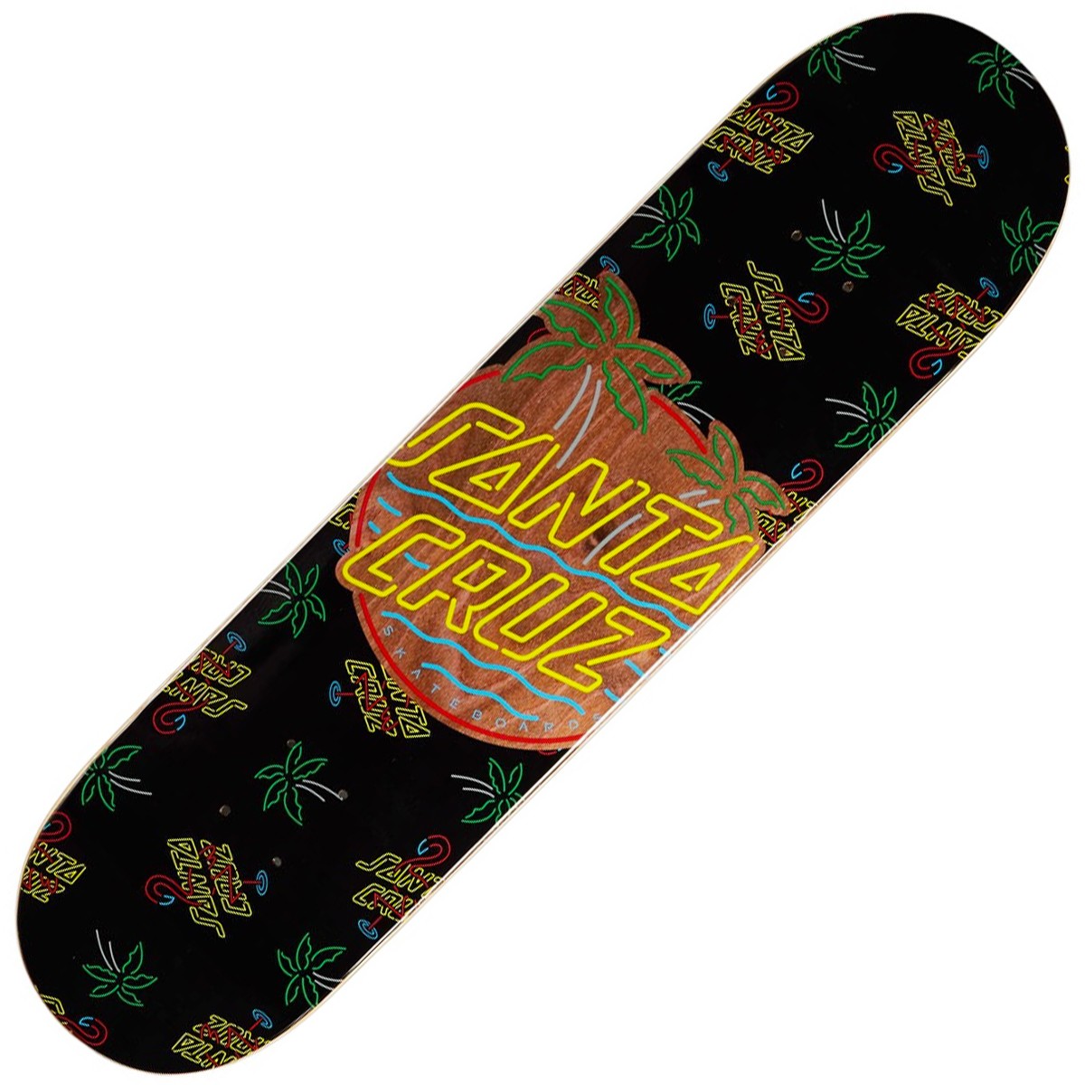 SANTA CRUZ “Glow Dot Hardrock Maple” skateboard deck 7.75