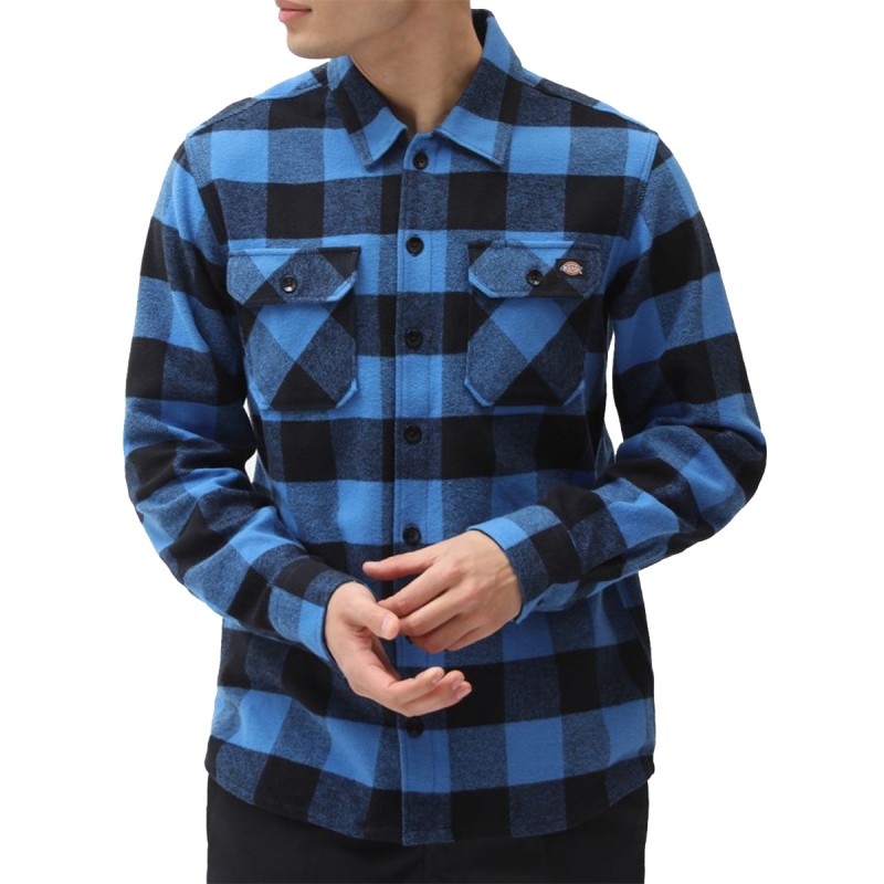 DICKIES “New Sacramento” shirt lumberjack plaid with long sleeves